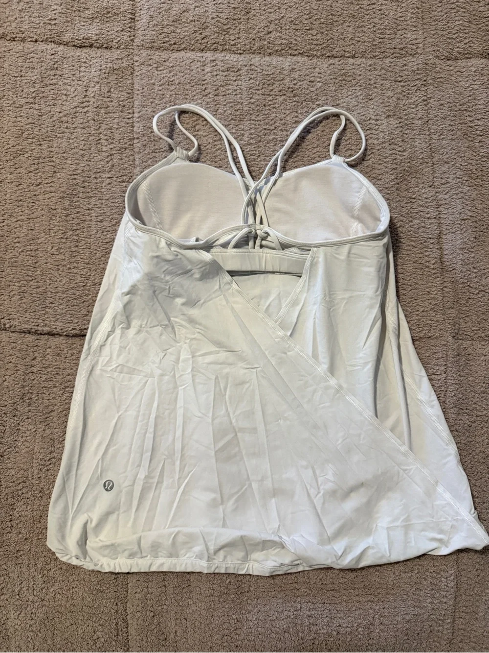 Lululemon White Strappy Tank Top